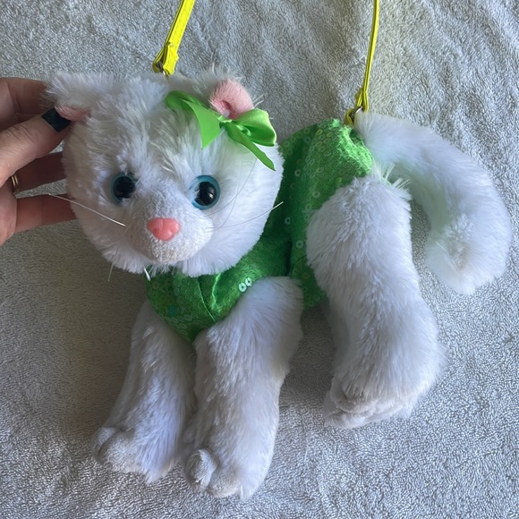 Poochie & Co cat purse, white and green, super cute accessory 🐈🐈🐈💚💚💚 - Picture 4 of 10